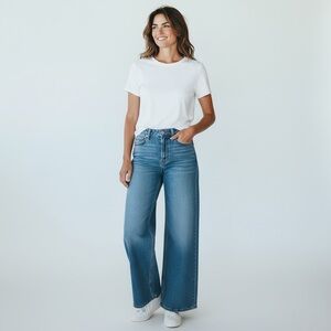 American Eagle Super High Rise Wide Leg jeans